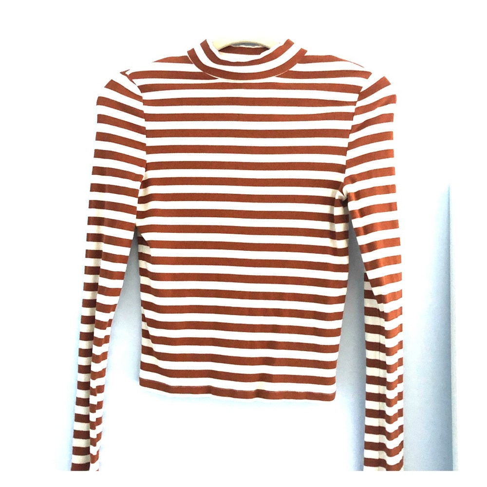 tight fitted striped long sleeve